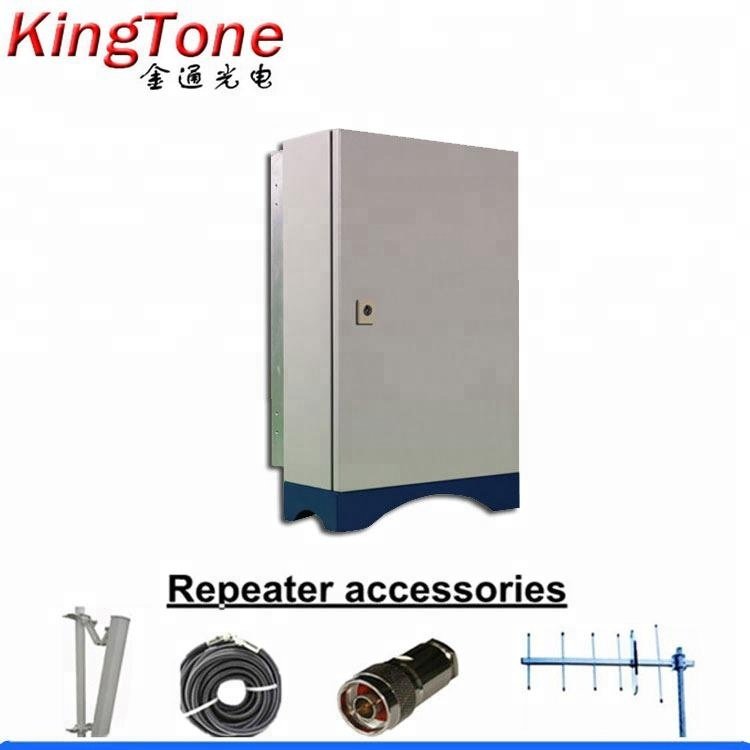Kingtone 1800/2100/2600MHz 4G Repeater GSM/DCS WCDMA Lte Tri Band Repeater 2G 3G 4G Mobile Phone Signal Repeater Booster